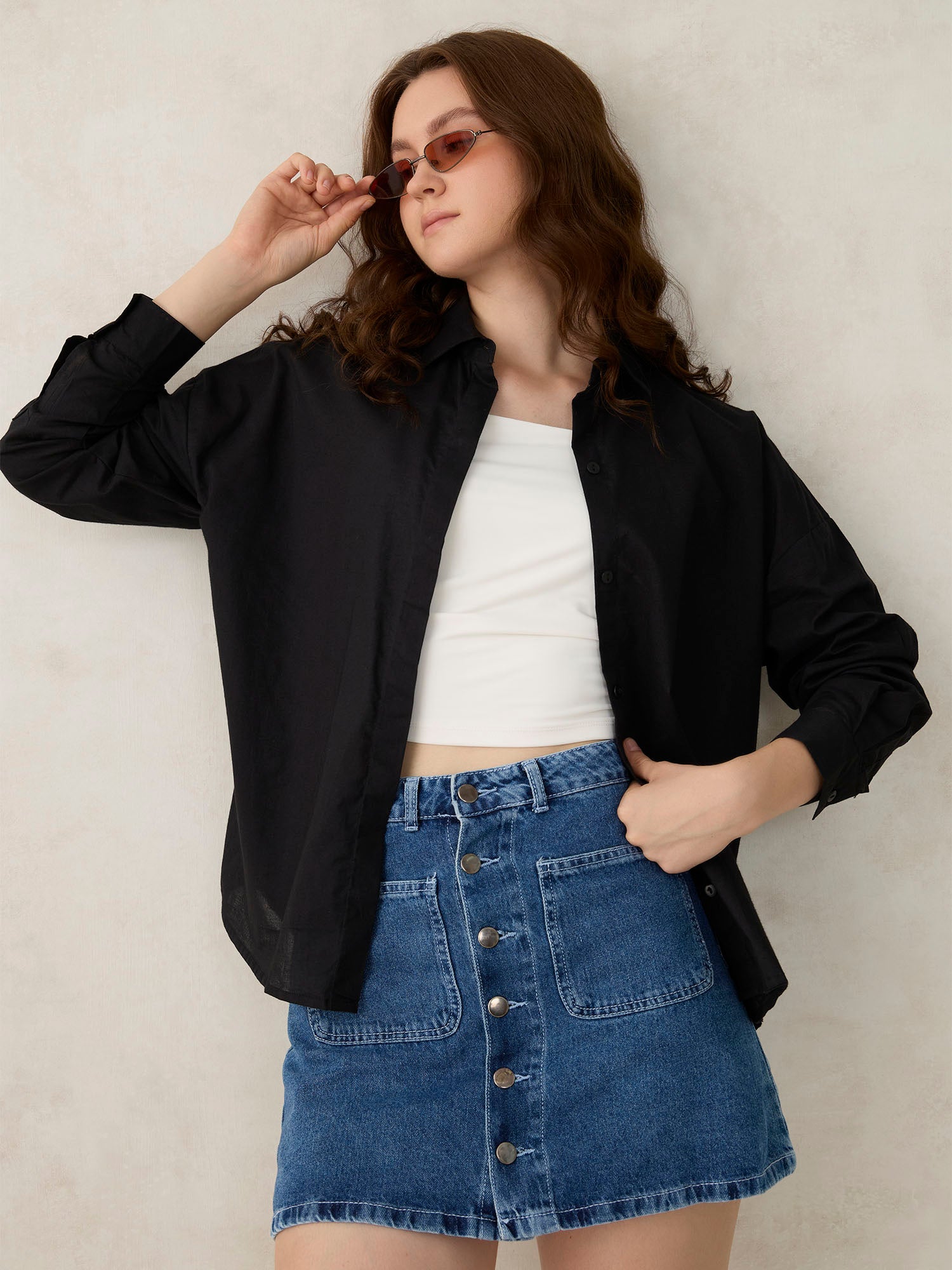 Black Oversized Shirt