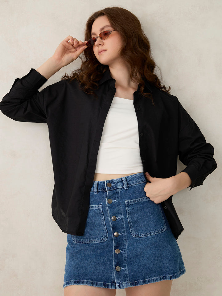 Black Oversized Shirt