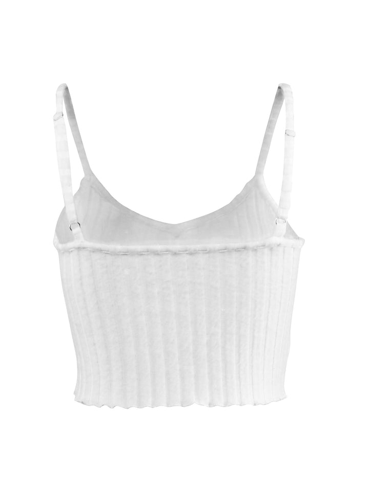 White Sheer Solid Camisole