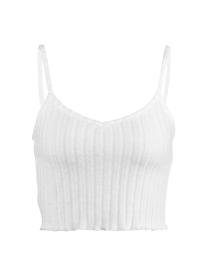 White Sheer Solid Camisole