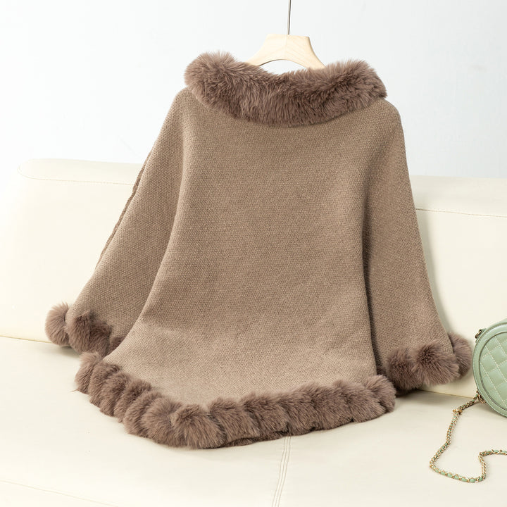 Coffee Furry Asymmetrical Hem Sweaters