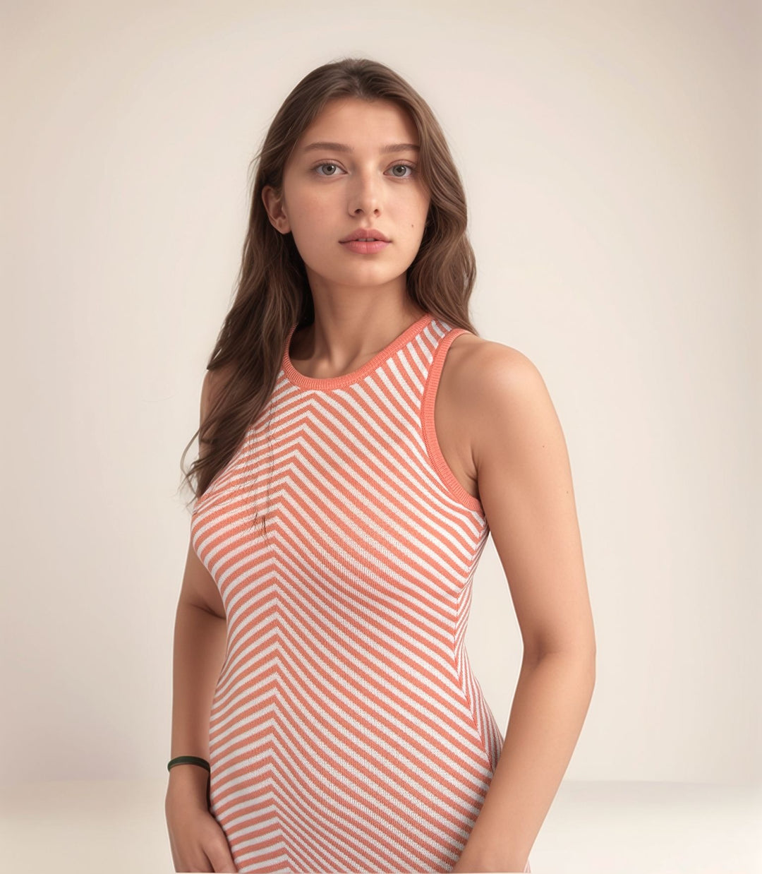 Orange Tank Slip Dress