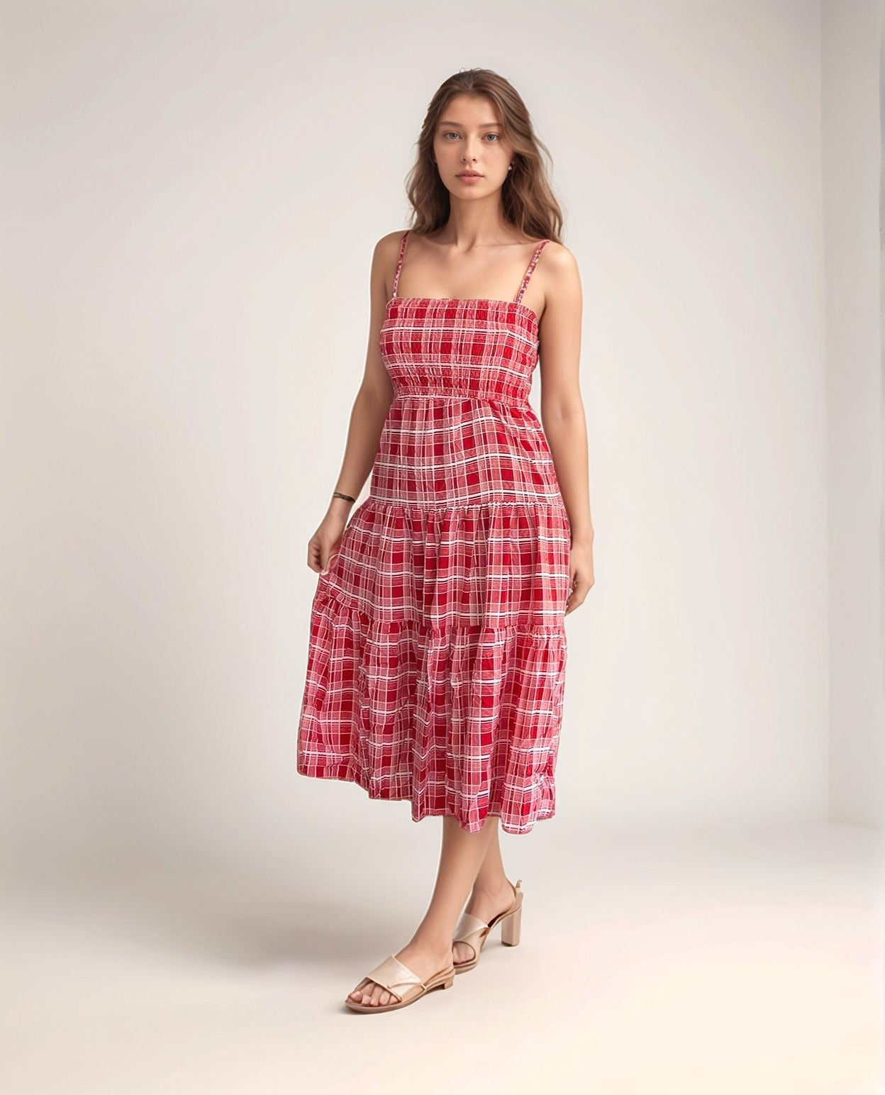 Red Checkered Dress