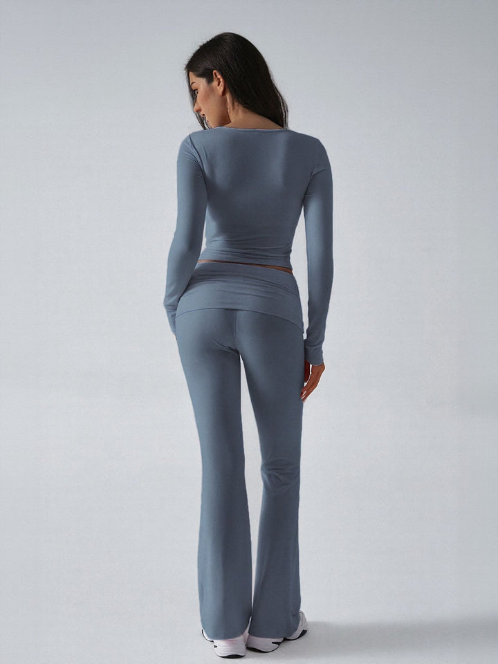 Grey T Shirt And Legging Co Ord Set