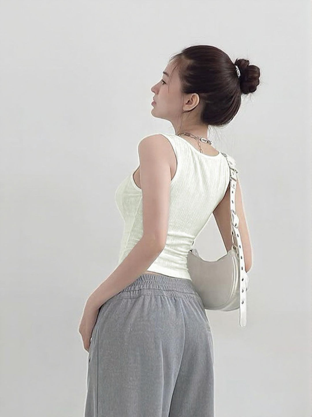White Rib Vest