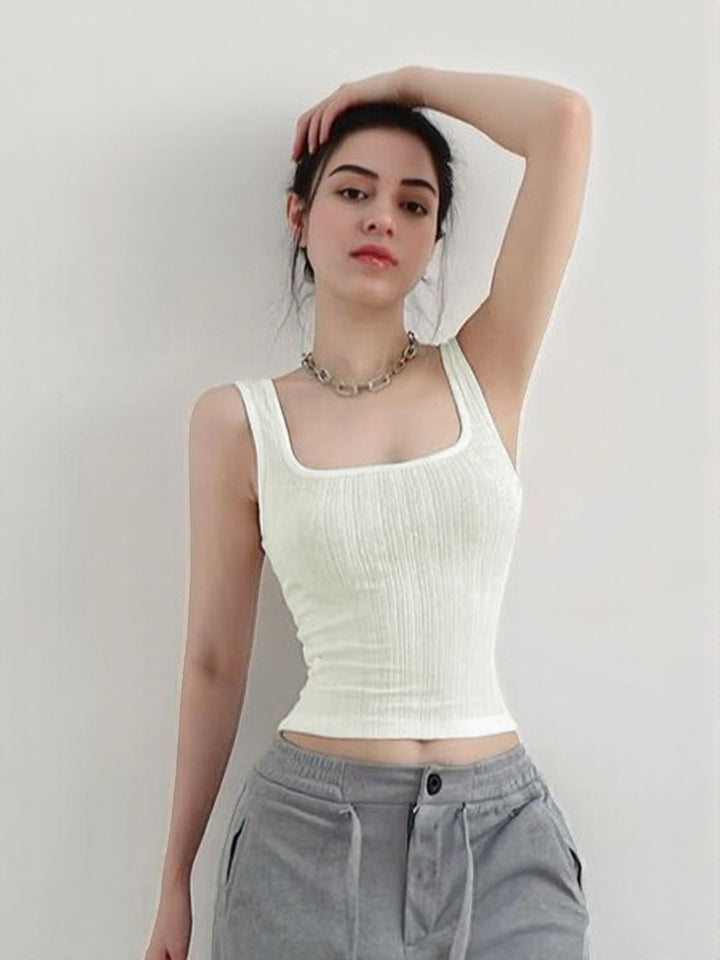 White Rib Vest