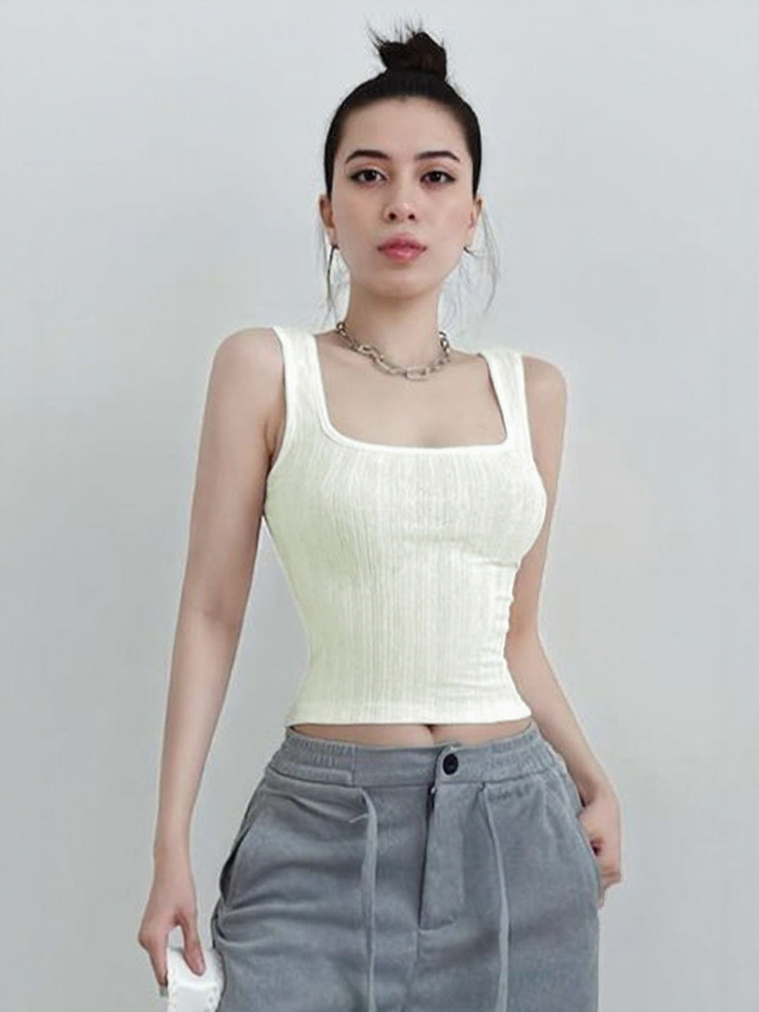 White Rib Vest
