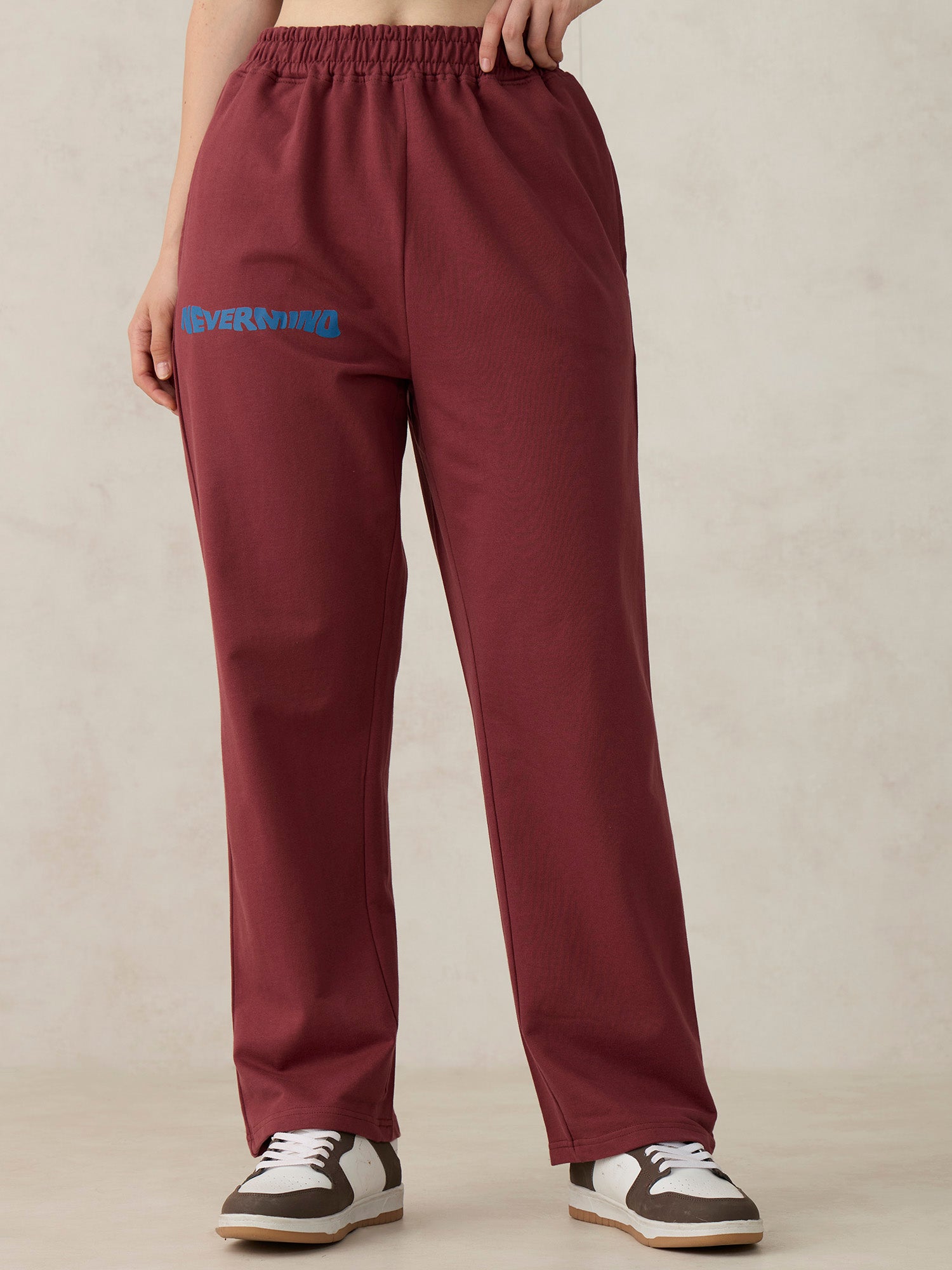 Brown V Waistband Sweatpants