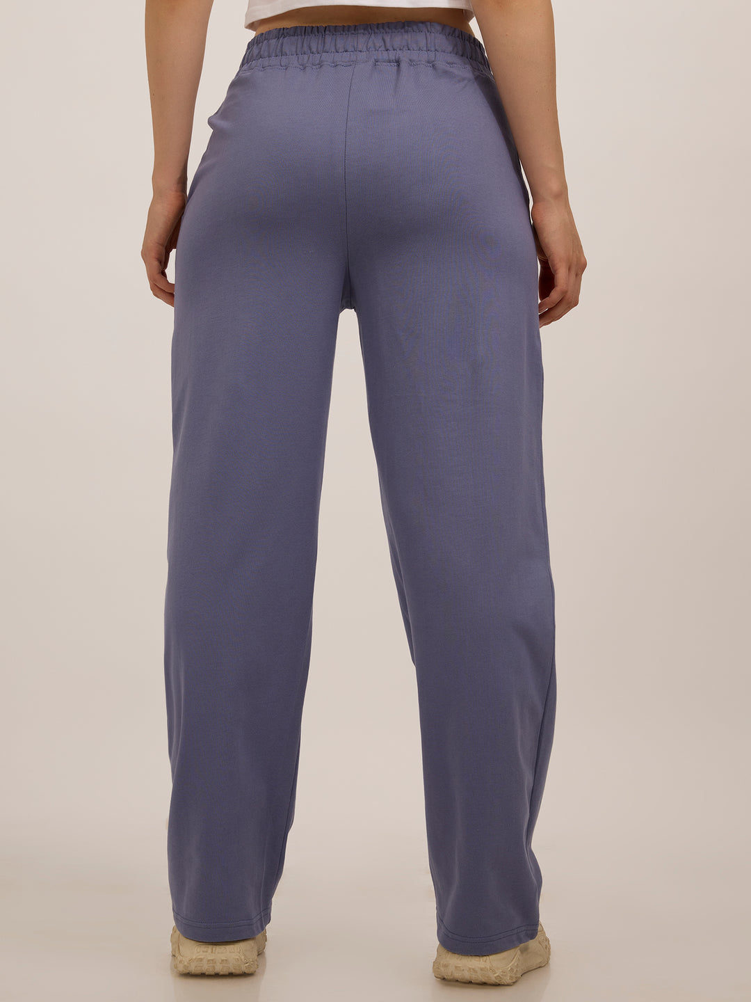 Blue Side Cut And Sew Joggers