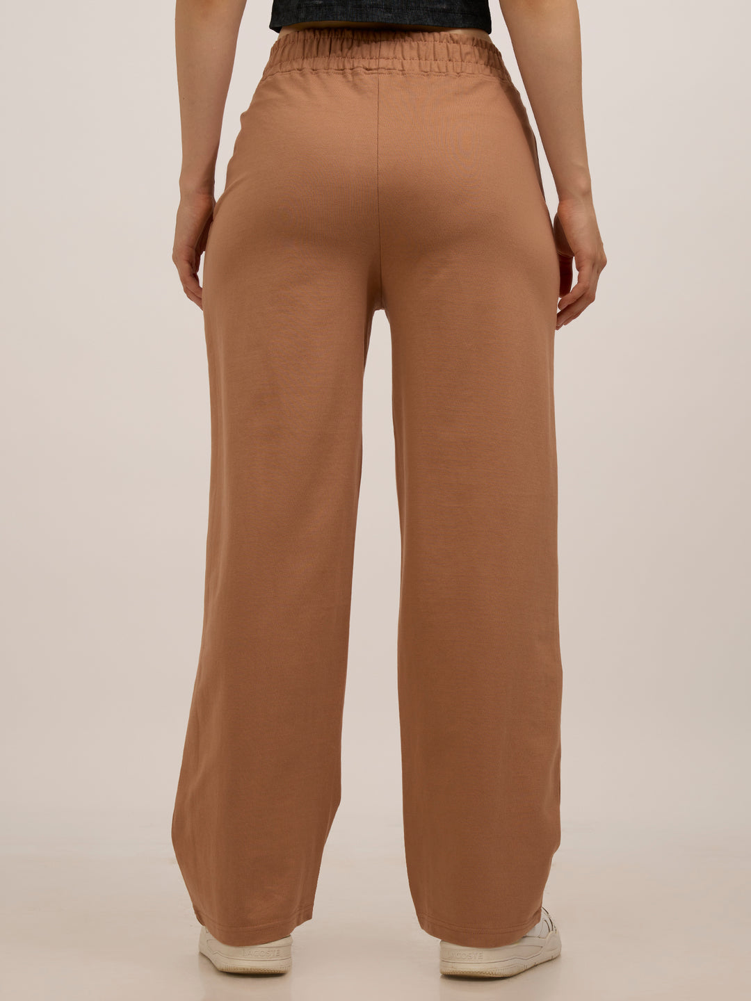 Brown Side Cut And Sew Joggers