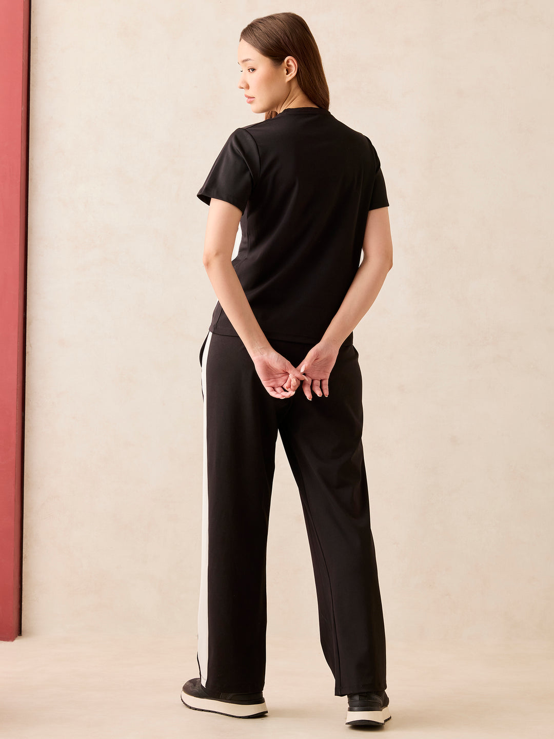 Black T-Shirt & Trouser Co-Ords Set