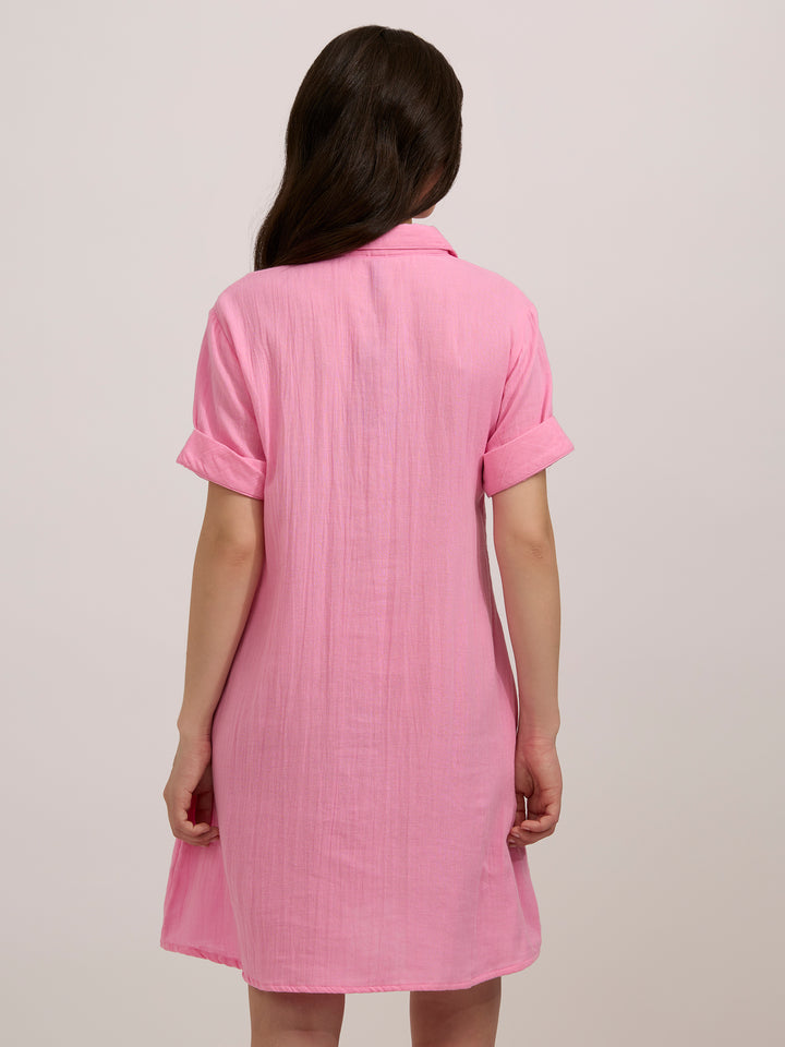 Lilac Aline Shirt Dress