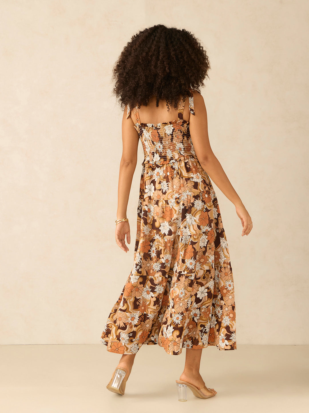 Multi Fit & Flare Tied Dress