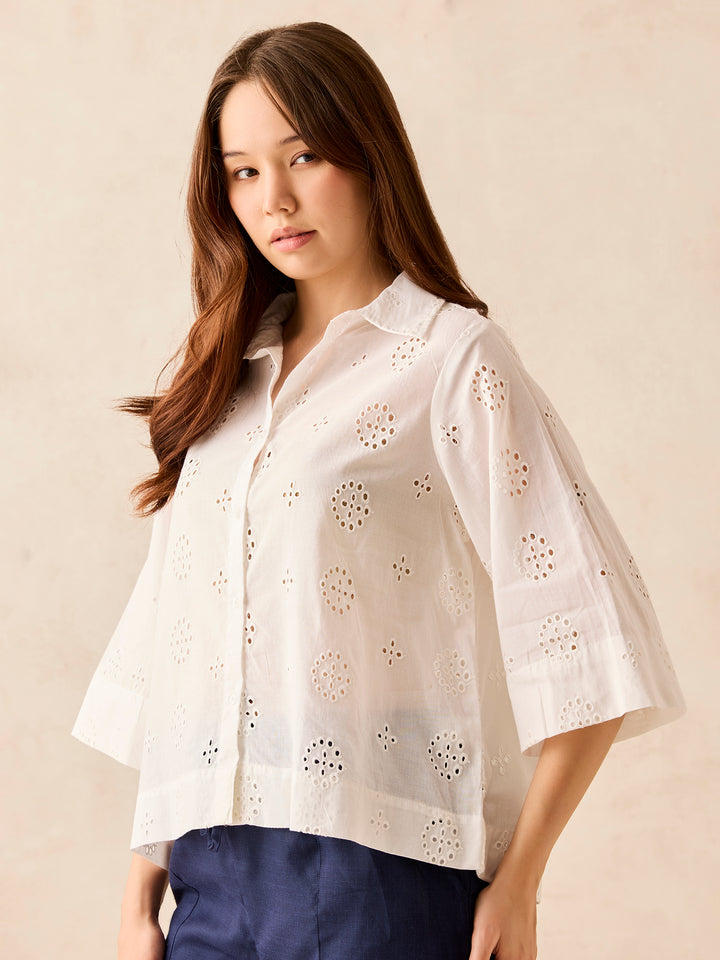 White Full Sleeved Shirt