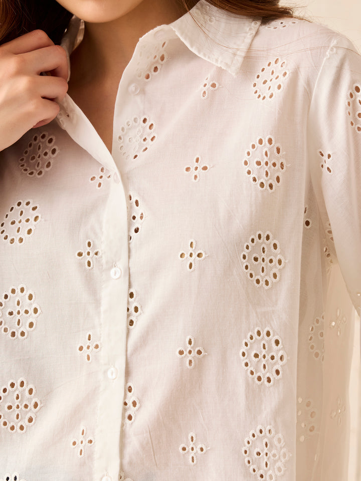 White Full Sleeved Shirt