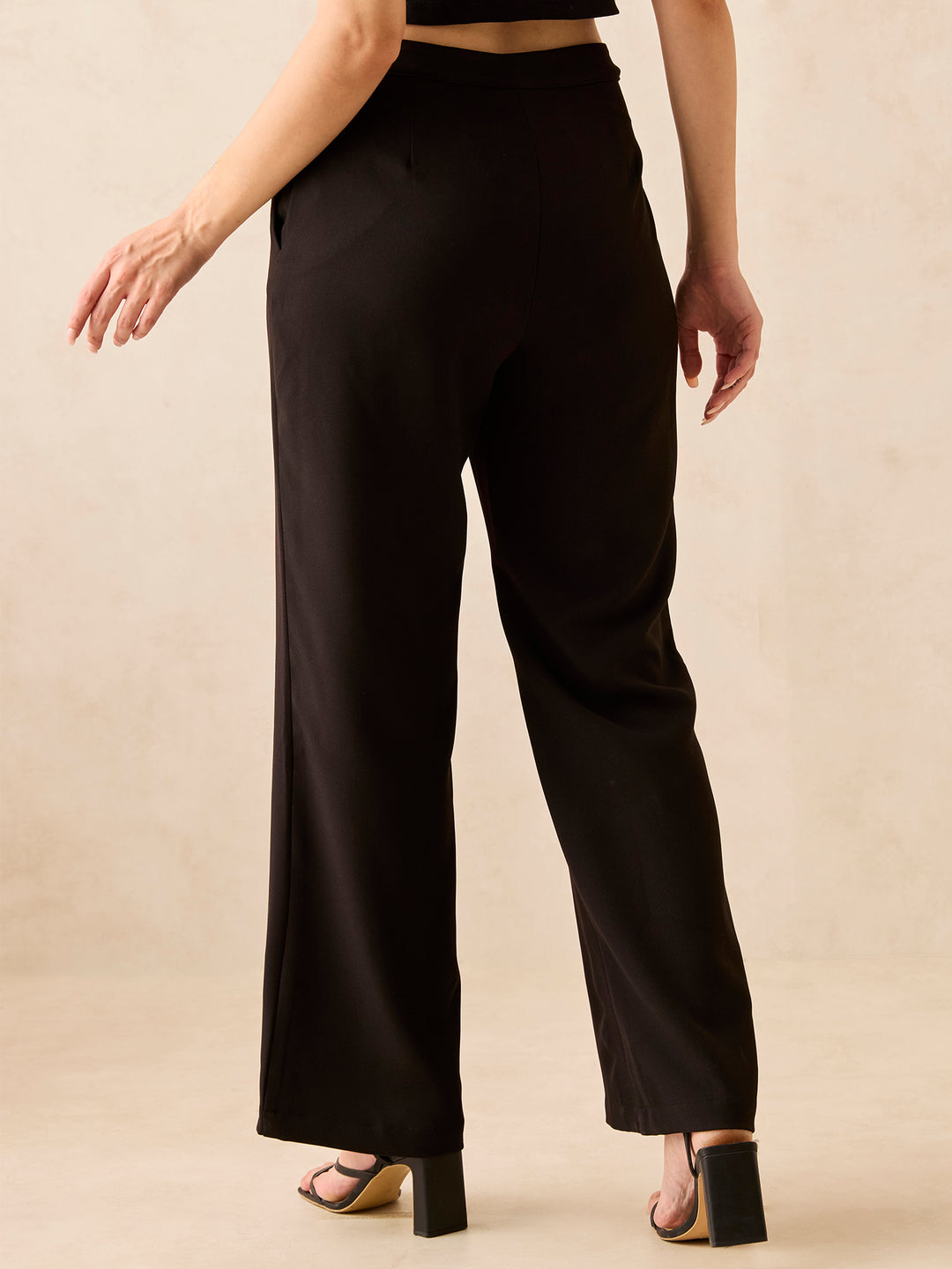 Black Wide Leg Trousers