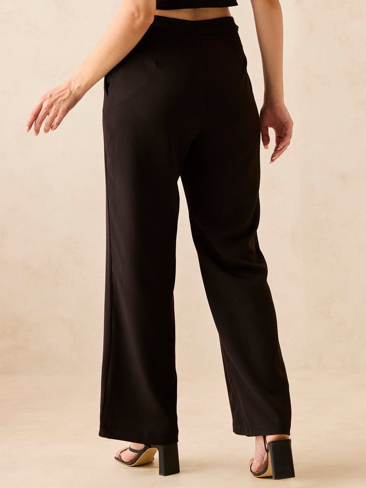 Black Wide Leg Trousers