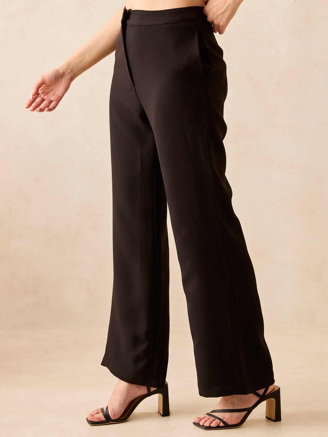 Black Wide Leg Trousers
