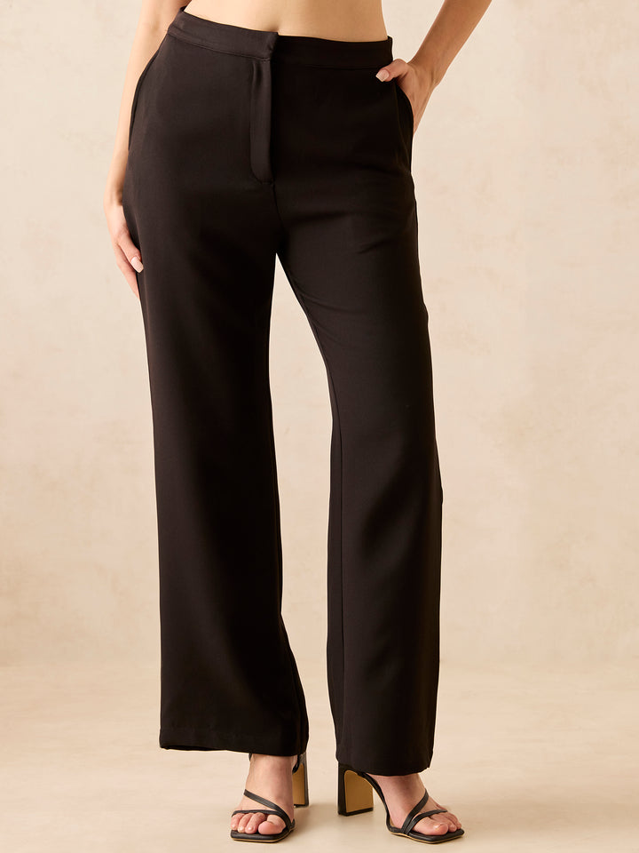 Black Wide Leg Trousers