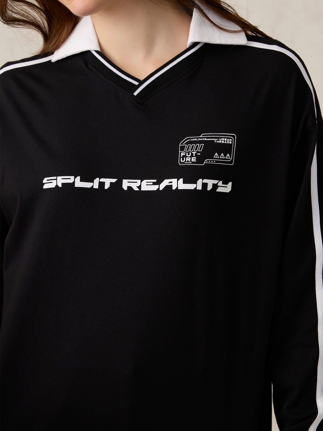 Black Varsity Graphic T-Shirt
