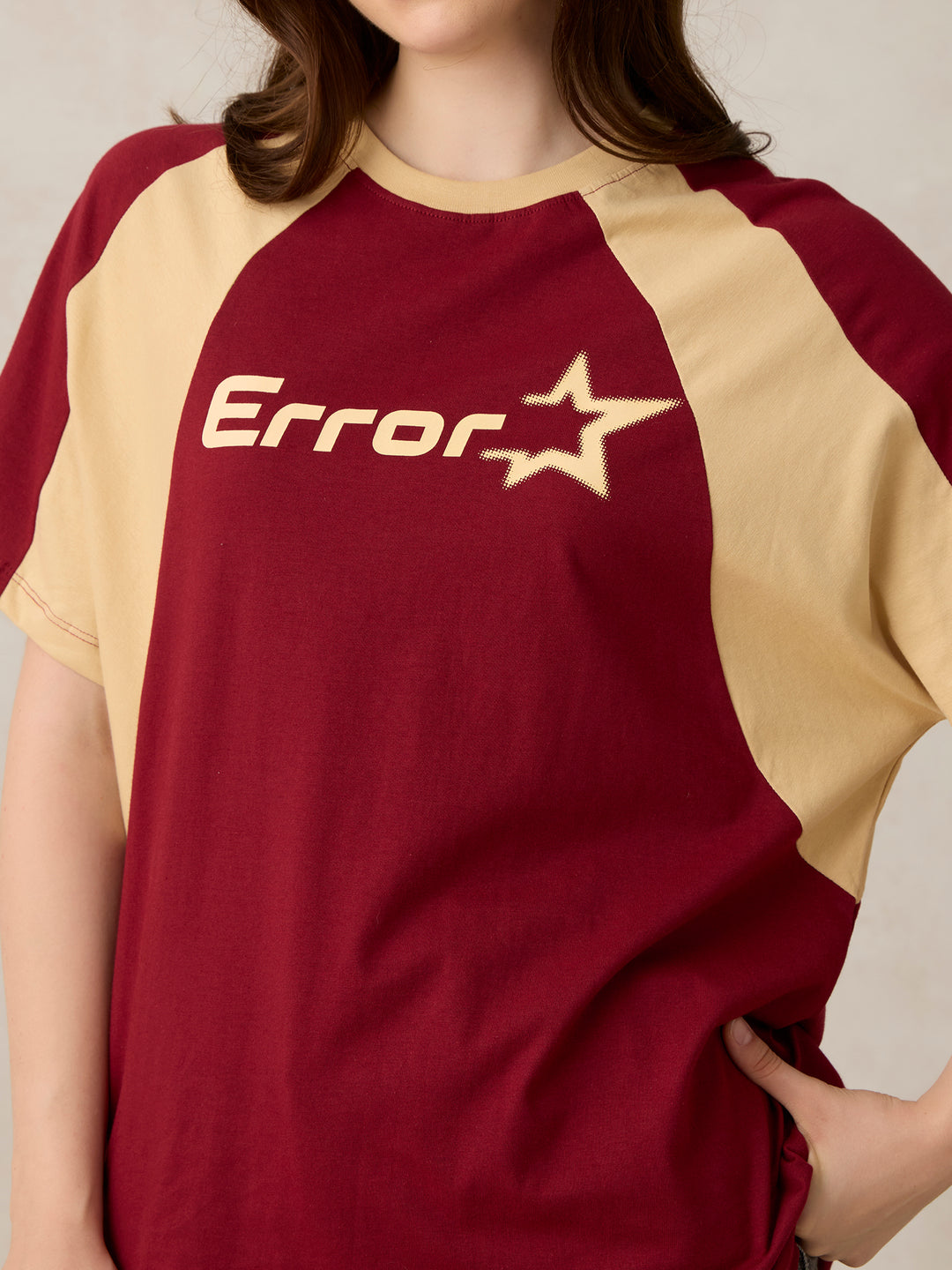 Brown Varsity Graphic Raglan T-Shirt