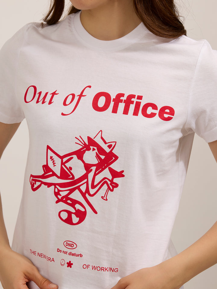 White Graphic Regular T-Shirt