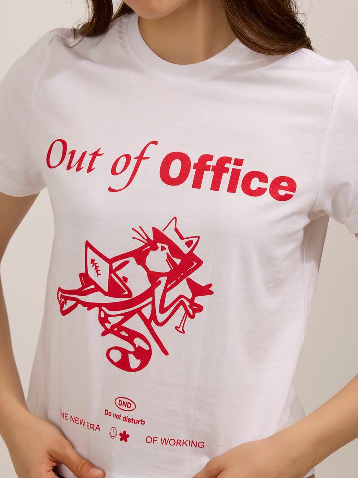 White Graphic Regular T-Shirt