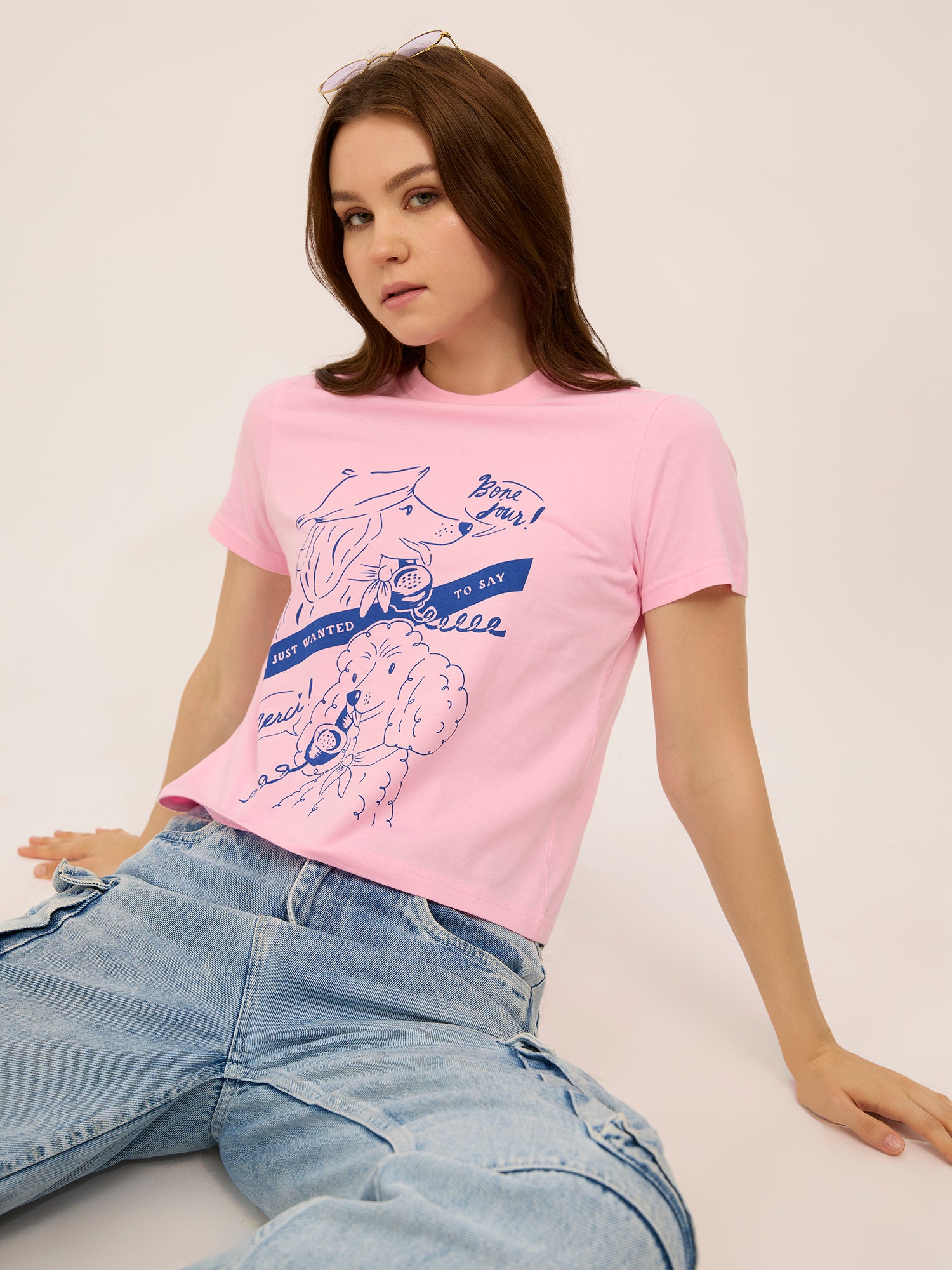 Pink Graphic Regular T-Shirt