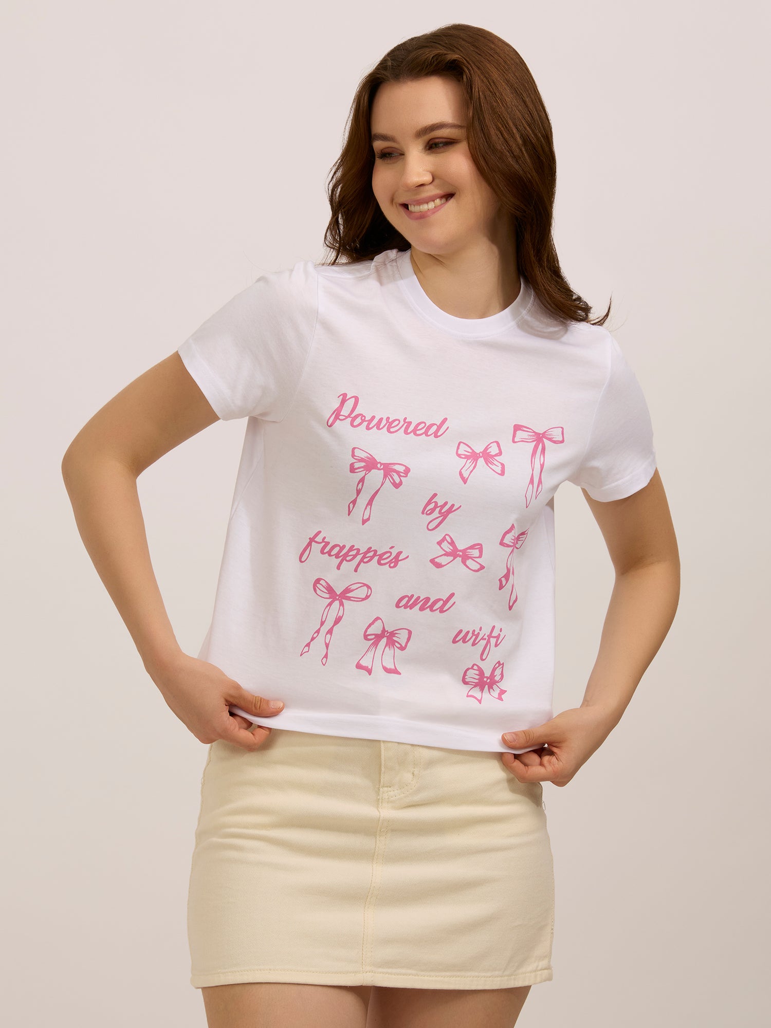 White Graphic Regular T-Shirt