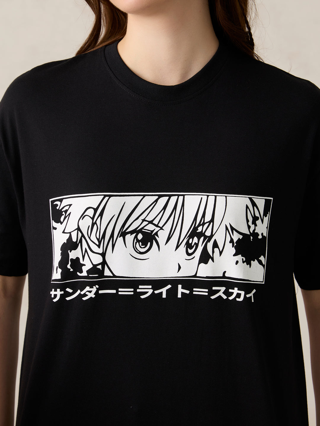 Black Graphic Oversized T-Shirt