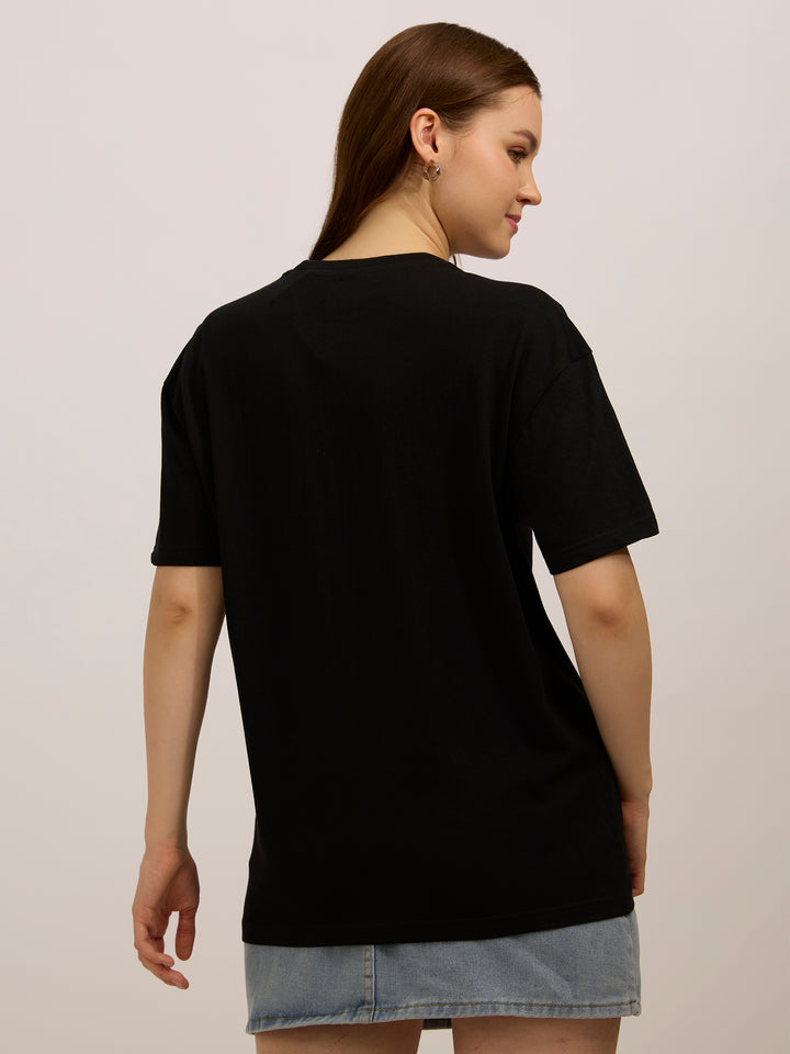 Black Graphic Oversized T-Shirt