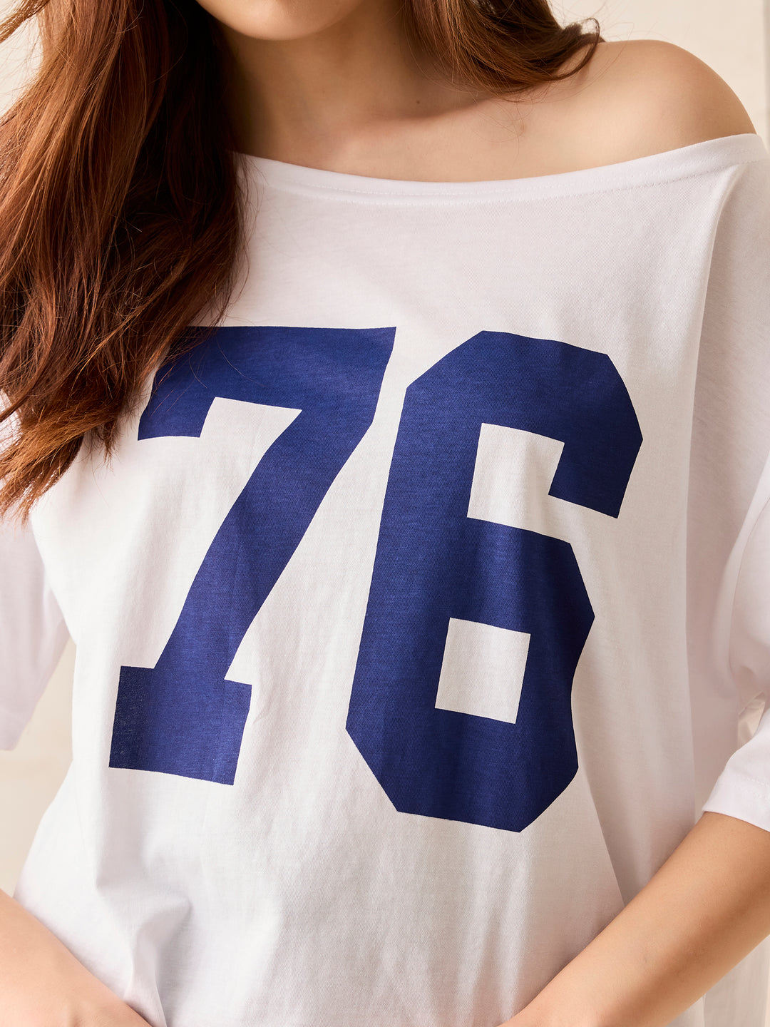 White Graphic Oversized T-Shirt
