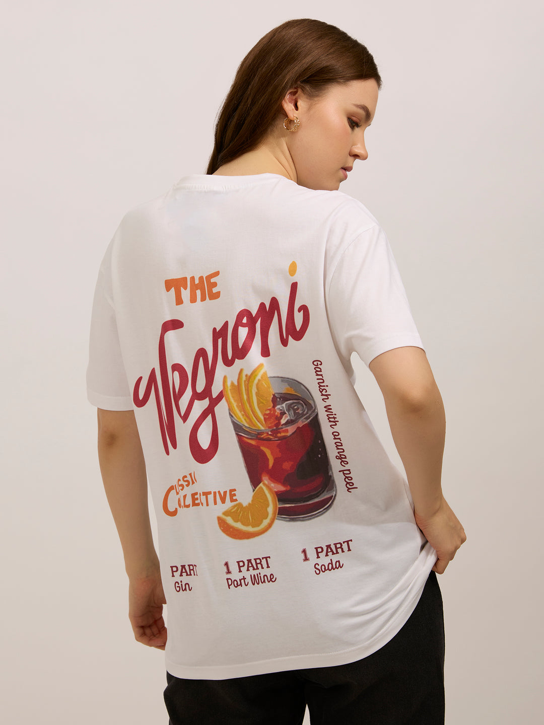 White Oversized Graphic T-Shirt