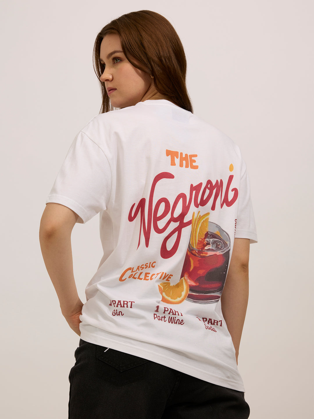 White Oversized Graphic T-Shirt