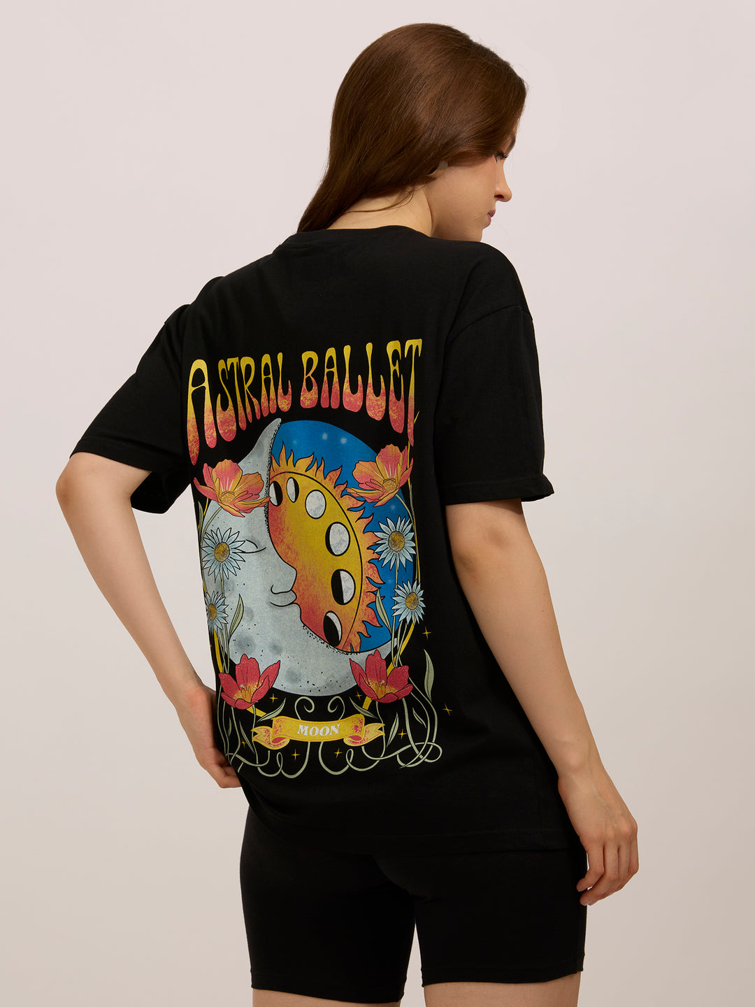 Black Oversized Graphic T-Shirt