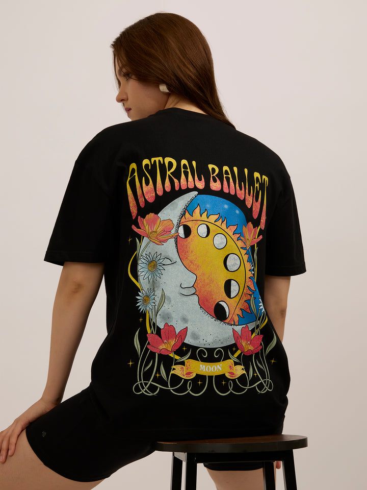 Black Oversized Graphic T-Shirt