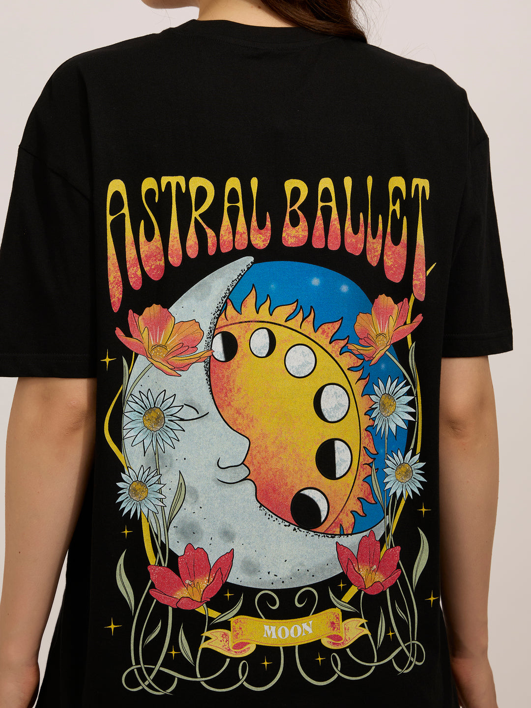 Black Oversized Graphic T-Shirt