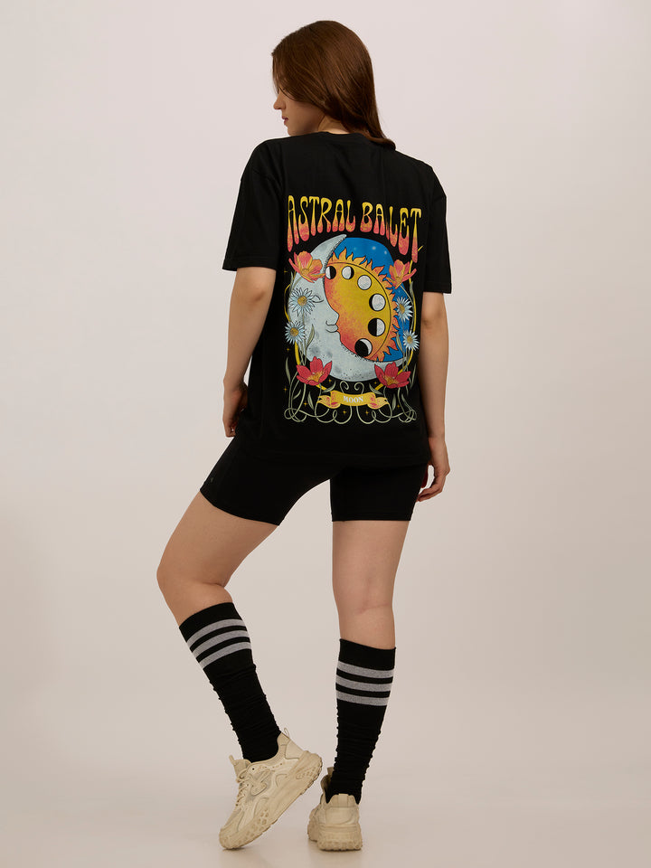 Black Oversized Graphic T-Shirt
