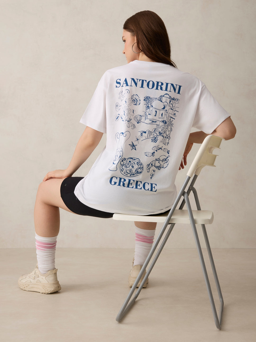 White Oversized Tshirt With Graphic
