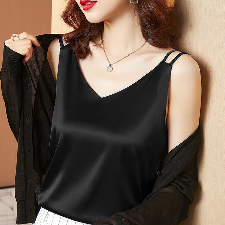 Black Dual Strap Tank Top