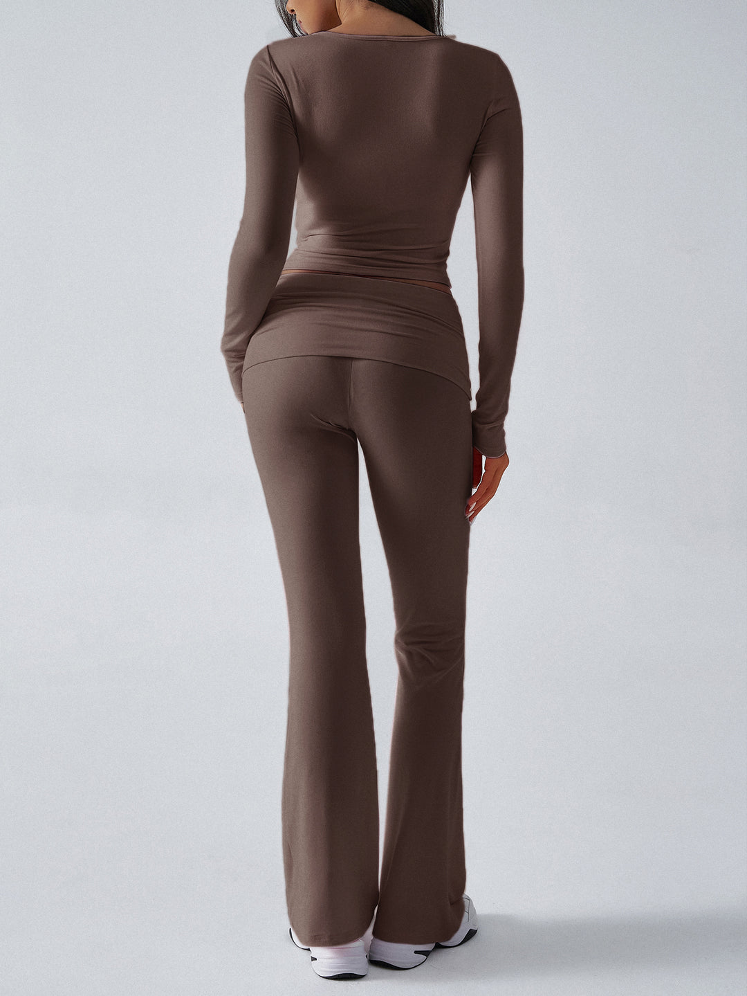 Brown Tshirt And Legging Co Ord Set