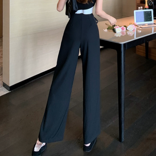 【SATIIIZ】Perdiker watery pleated pants Pleat Pant – LISSA the Shop, LLC