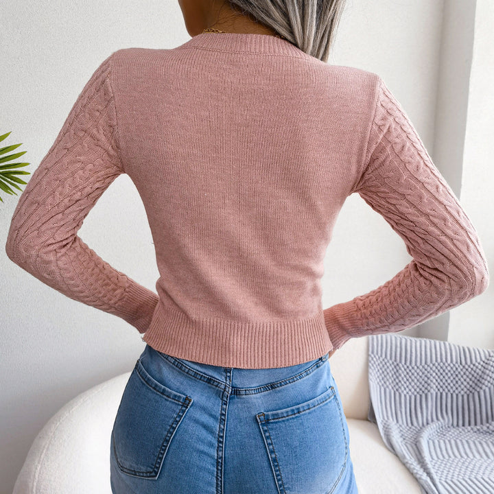 Mauve Cut Out Sweater Top
