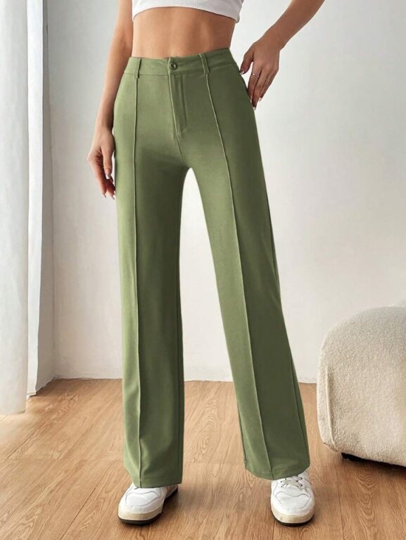 Olive Regular Fit Pants