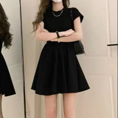 Fit & Flare Black Mini Dress