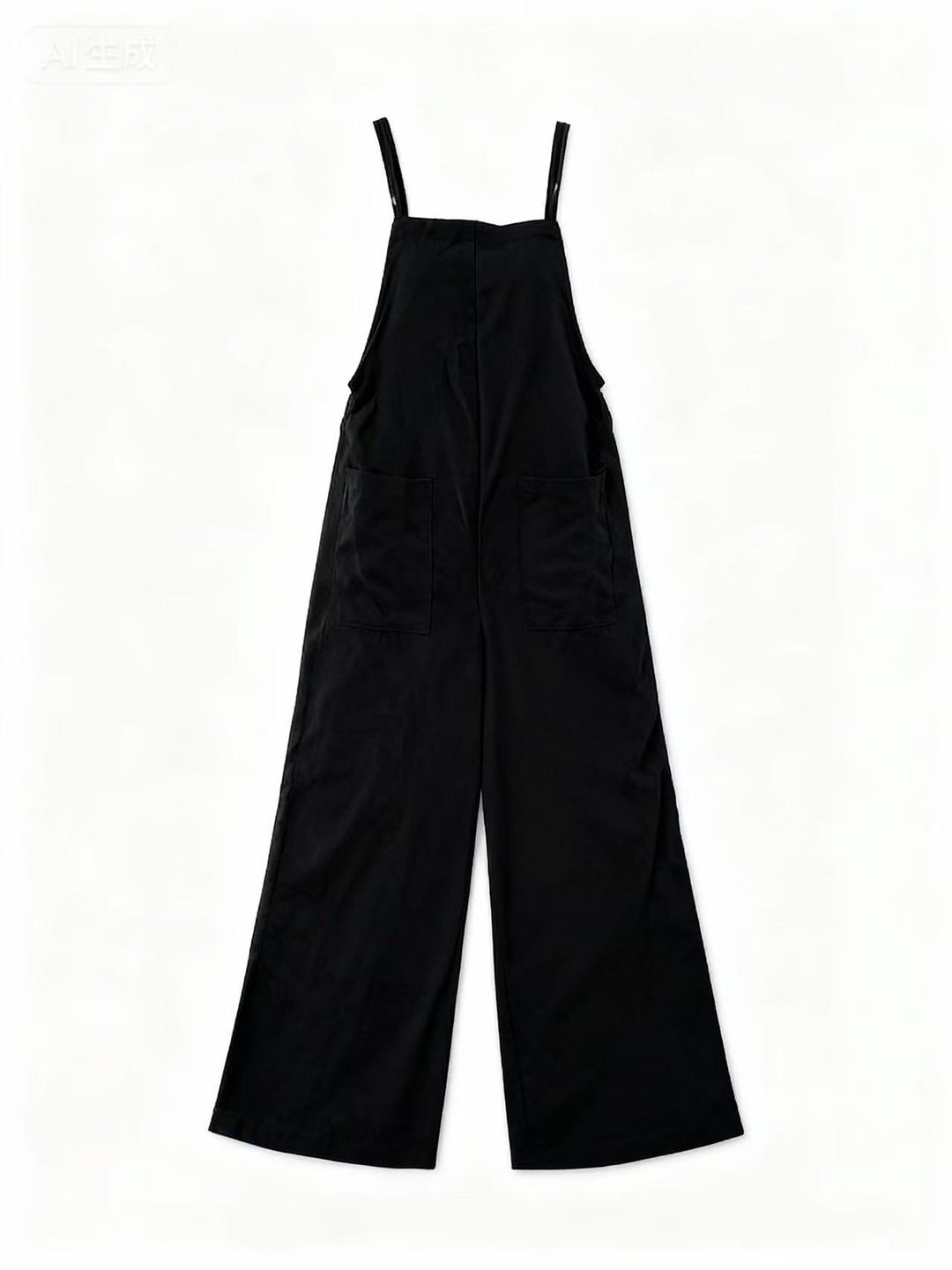 Black Double Spaghetti Strap Jumpsuits