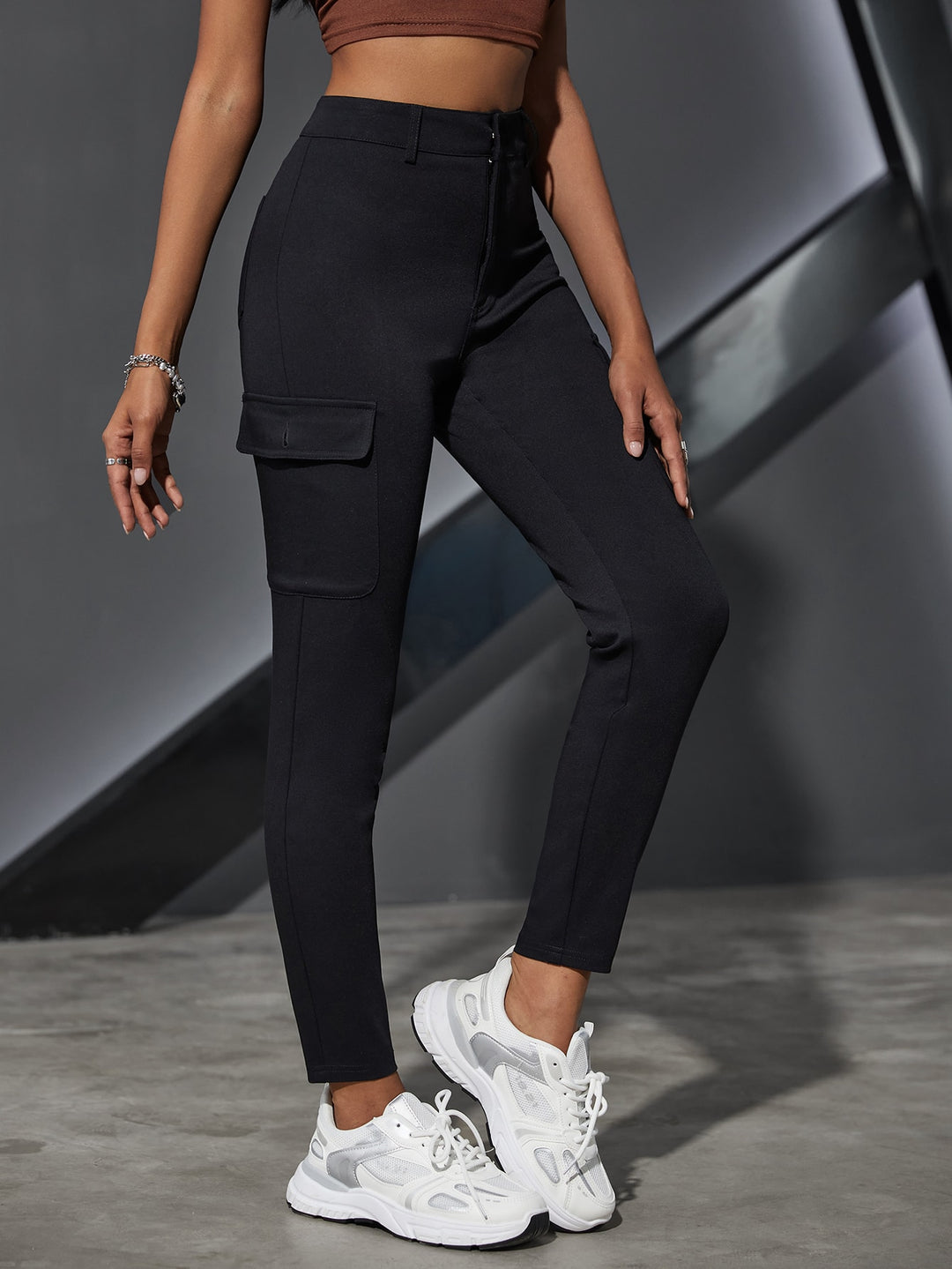 Black Side Patch Pocket Denim