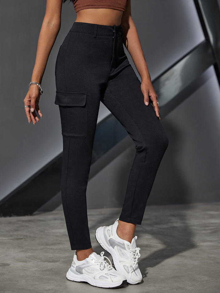 Black Side Patch Pocket Denim