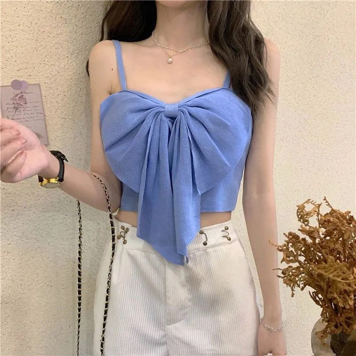 Blue Gold Buckle Strap Cami