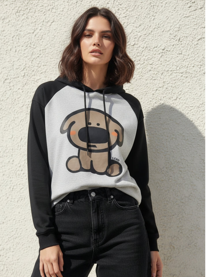 Grey Character Graphic Sweatshirt